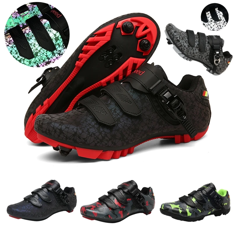 MTB Luminous Cycling Shoes Outdoor Mountain Bike Sneakers Men