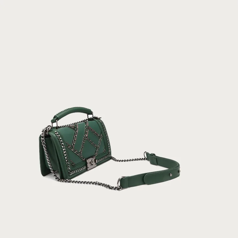 

2019 Spring And Summer New Style Graceful Handmade Wearing Rope Handbag Fight Skin One-Shoulder Chain Over-the-shoulder Bag a Ge