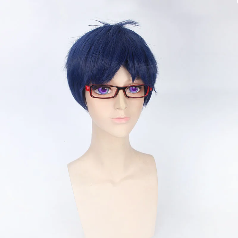 Плавательный клуб Iwatobi Тачибана Макото Косплей парик Ryugazaki Rei короткие парики теплостойкое волокно синтетические поддельные волосы