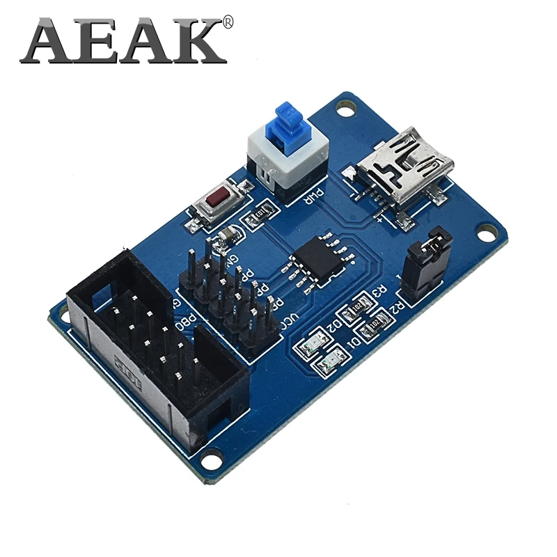 AEAK Attiny13 макетная плата AVR Attiny13A-SSU обучающая доска экспериментальные испытательные платы AVR плата минимальная система