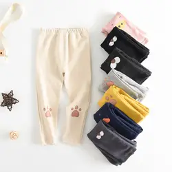 Штаны Для Йоги; осенние штаны с рисунком для маленьких девочек; леггинсы; Детские милые эластичные брюки; штаны