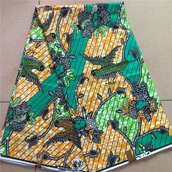 

Ankara African Prints Batik Patchwork Real Wax Africa Block Tissu 100% Polyester High Quality for Party Dress Craft Accessory