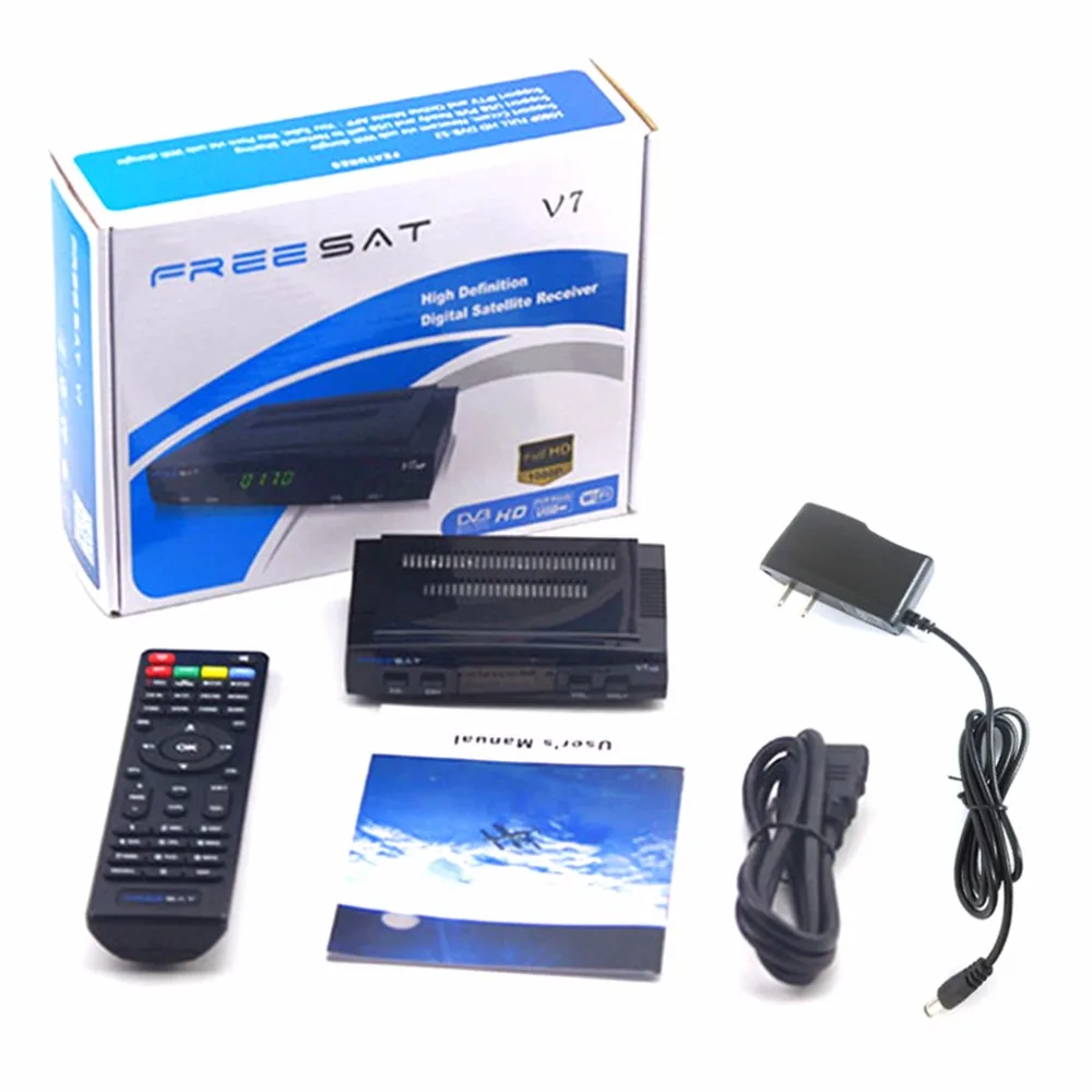 Профессиональный практичный спутниковый ресивер Freesat V7 HD Full 1080P+ 1 шт. Профессиональный DVB-S2 HD с поддержкой телеприставки