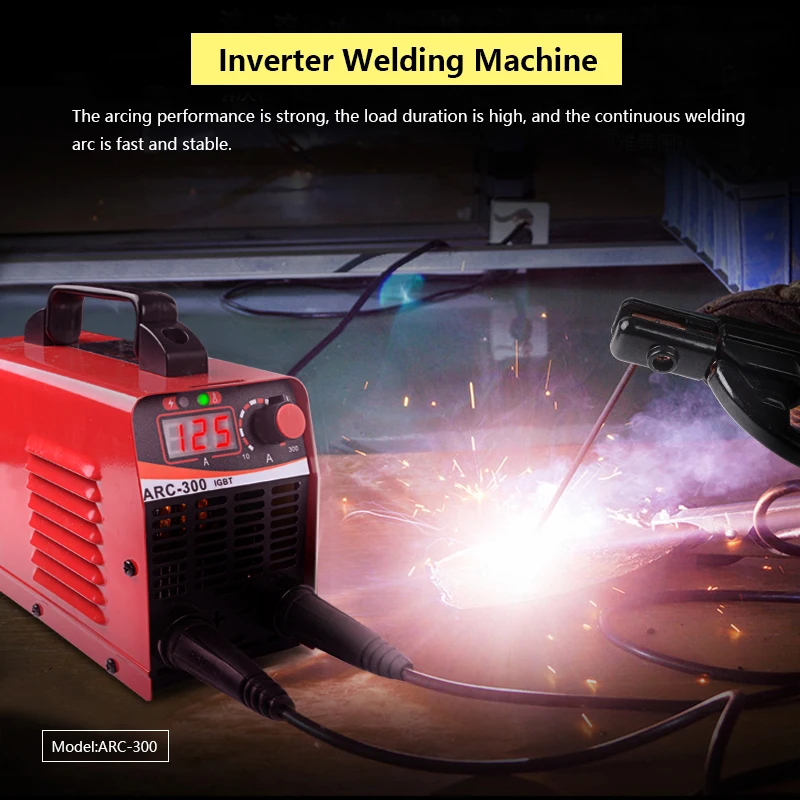 ARC300/255 Welding Machine MMA Electric Spot Welding Portable Home Beginner Lightweight Efficient Semi-automatic Inverter Welder