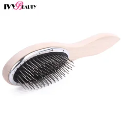 Factory Used Hair Wig Steel Comb Anti-Static Large Paddle Cushion Comb Curly Hair Detangle Hair Brush Professional Hair Tools