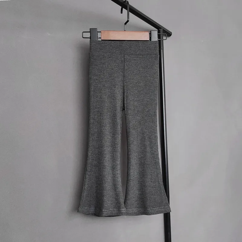 Kids Girls Pants High Waist Elasticity Skinny Wide-leg Spring Summer Children's Clothing girls pants kids pants girls trousers
