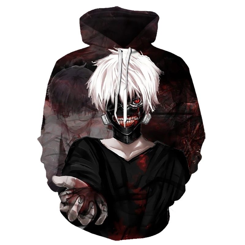 Одежда с надписью «Tokyo Ghoul 3D толстовки Mannen/vrouwen Trainingspakken аниме косплея канеки кэна, 3D толстовки с капюшоном и принтом Данн осень кофты - Цвет: LMS-1082