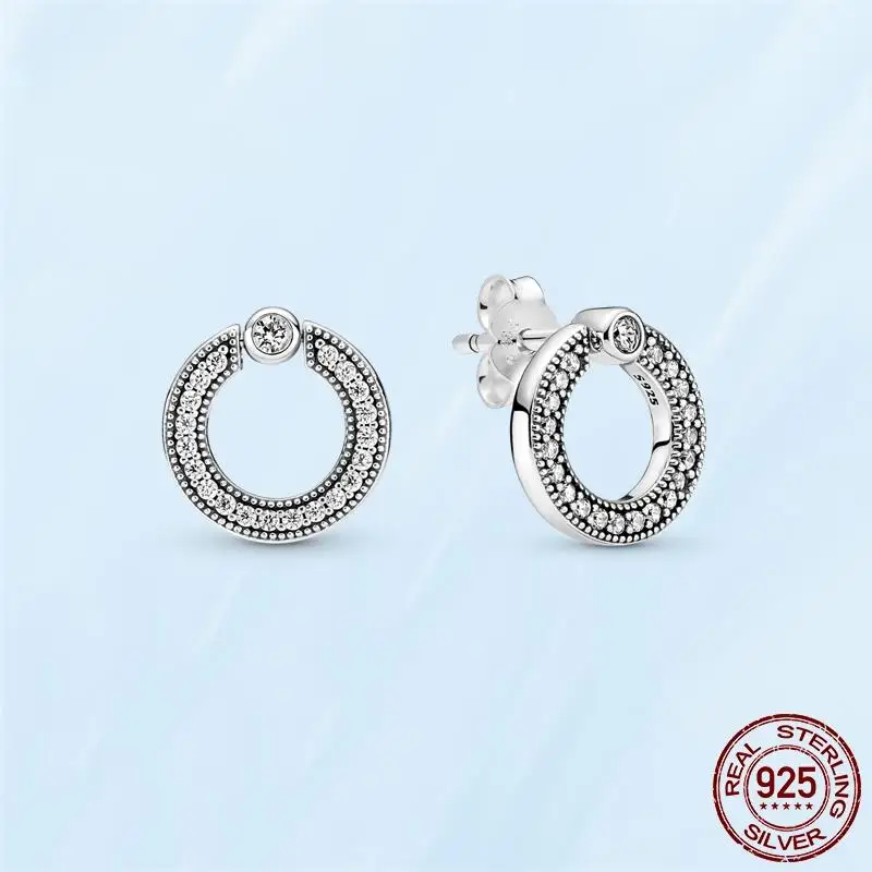 Silver Earrings Real 925 Sterling Silver Asymmetrical Heart Hoop Earrings for Women Fashion Silver Earring Jewelry Gift