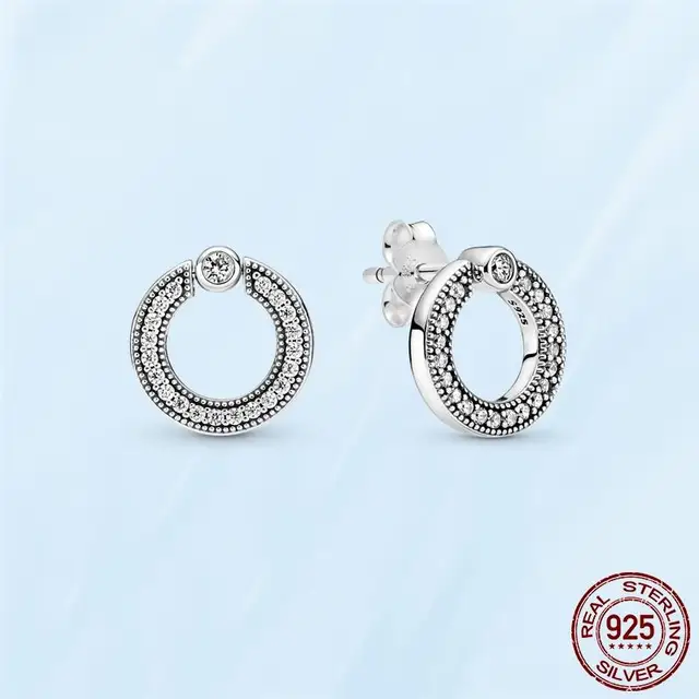 Silver Earrings Real 925 Sterling Silver Asymmetrical Heart Hoop Earrings for Women Fashion Silver Earring Jewelry Gift PAE062