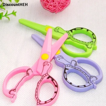 

DIY Cute Kawaii Cartoon Plastic Safe Scissors For Paper Scrapbooking Kids Gift Korean Stationery Drop Shipping