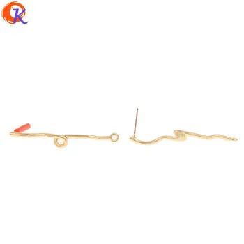 

Cordial Design 100Pcs 6*44MM Jewelry Accessories/Earrings Stud/DIY Earrings Making/Tie Stick Shape/Hand Made/Earring Findings