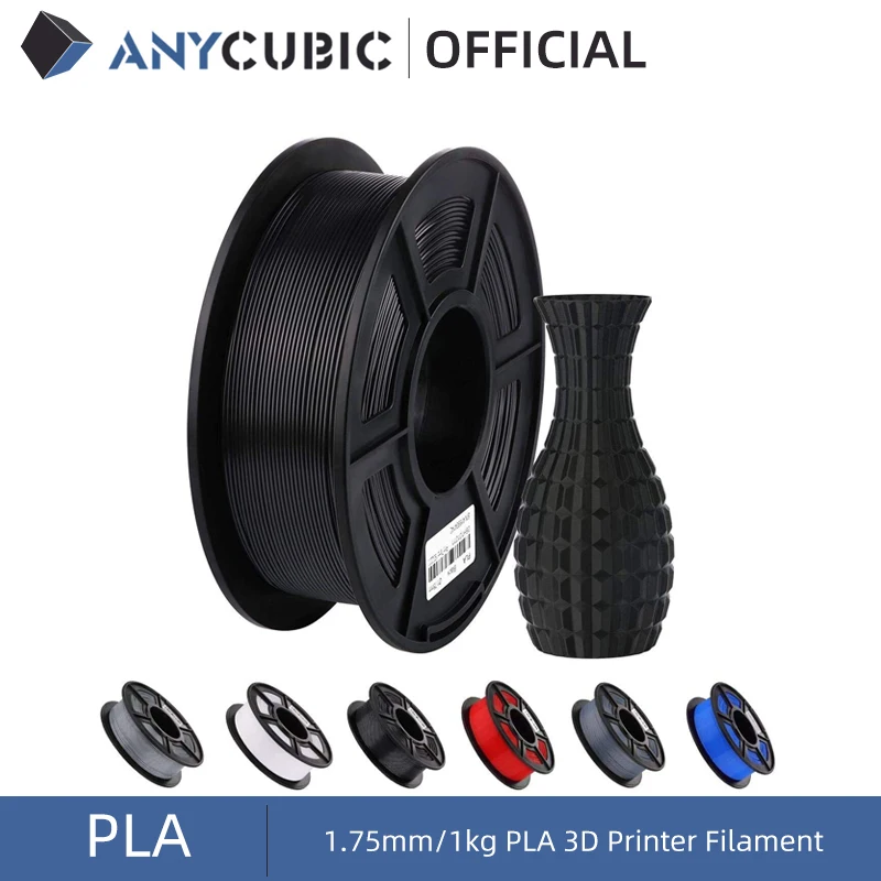 PLA нить ANYCUBIC 1 75 мм для 3D принтера кг/рулон 6 цветов резиновые расходные материалы