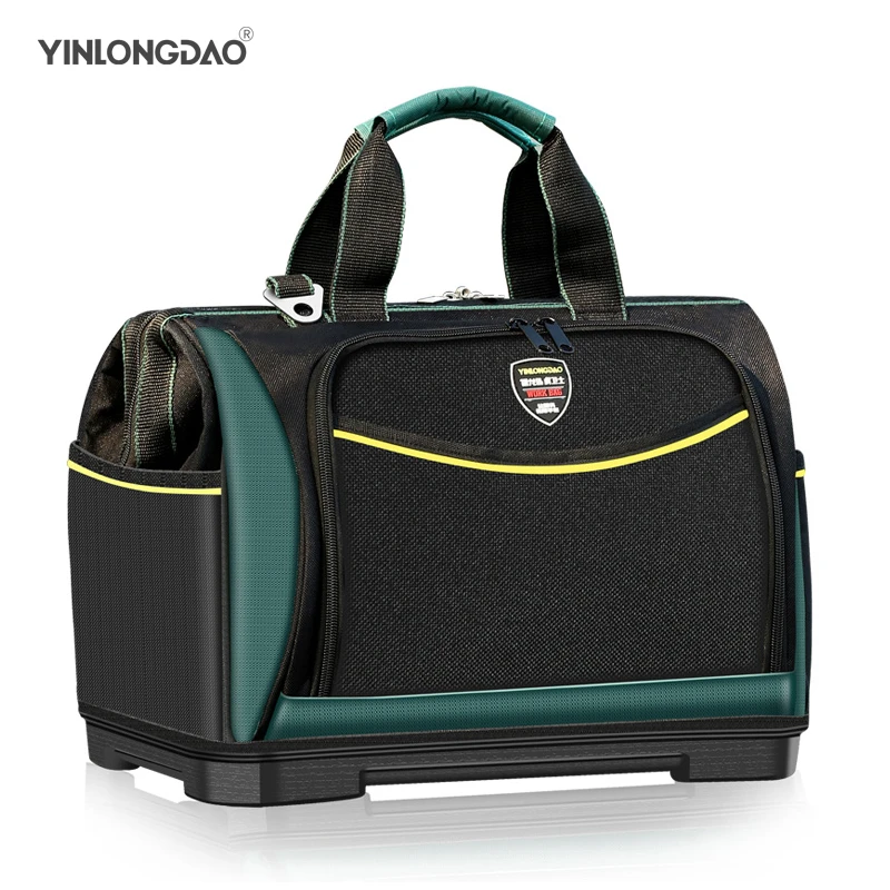 YLD Electrician Bag Multi-function Tool Bag1680D Oxford Waterproof Large Capacity Wear-resistant Tool Storage ToolKit DIY Tools metal tool chest