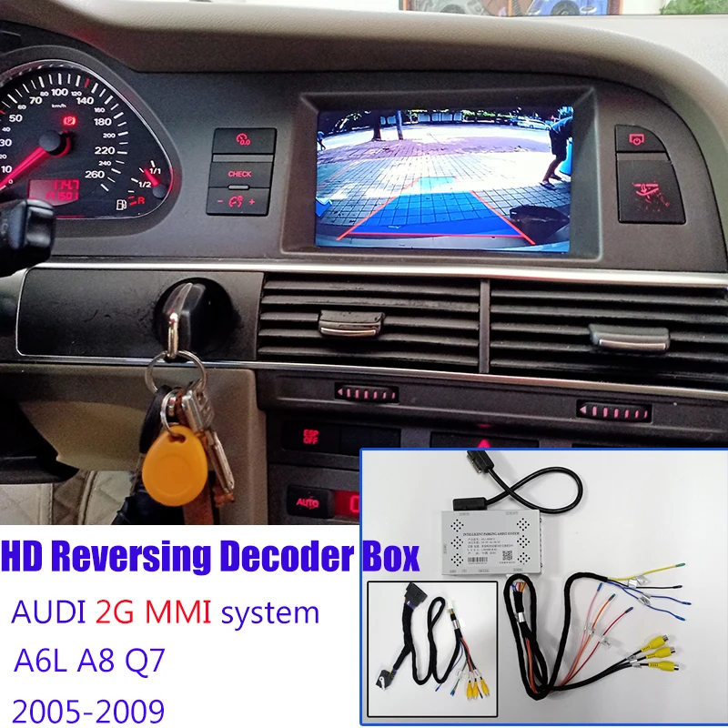 Car Rear View Back up Camera For Audi MMI 2G system a6l A8 Q7 Adapter Original Upgrading screen Display Backup Decoder | Автомобили и
