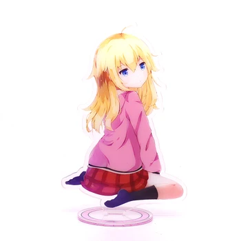 

Anime Gabriel DropOut Tenma Gabriel Kurumizawa Cosplay Keychain Stand Figure Model Plate Toy Acrylic Desk Decor Pendant Gift