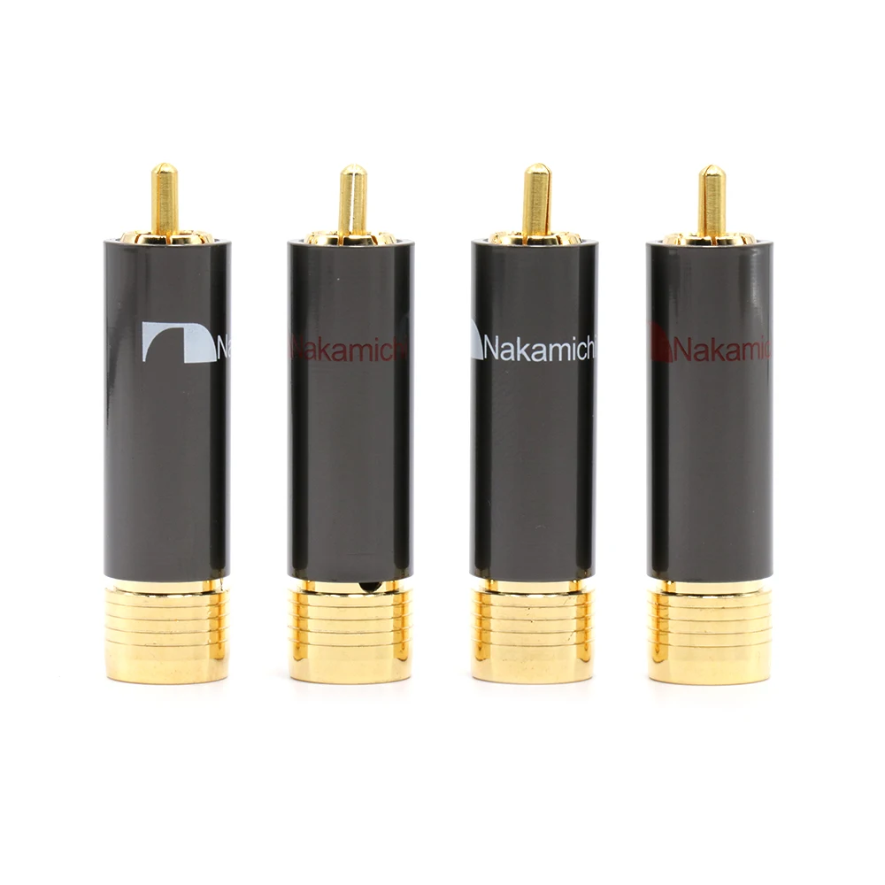 Free shipping High Performance 4Pieces R1713 Audio RCA Connectors Nakamichi RCA connector Nakamichi plug
