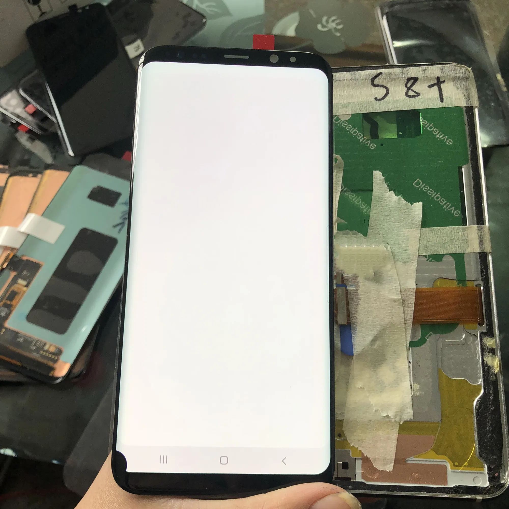 100% Оригинальный AMOLED ЖК дисплей для Samsung Galaxy S8Plus S8 + Plus G955 G955F сенсорный экран