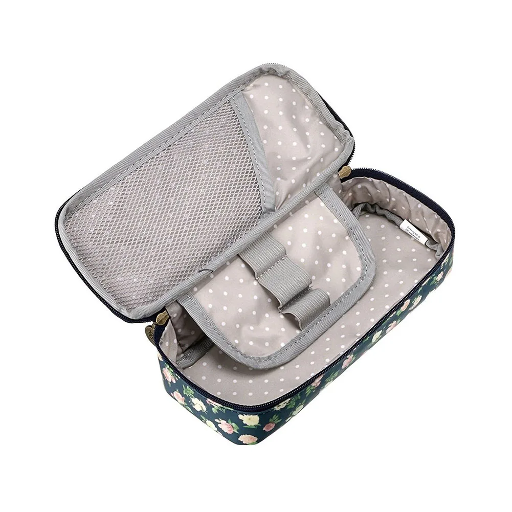 Cute Pencil Case Large Capacity Floral Pencil Stationery Organizer Multifunction Cosmetics Bag GY88