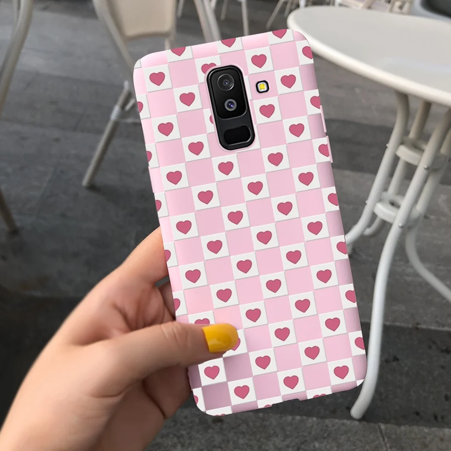 For Samsung Galaxy A6 Plus 2018 Case Cute Candy Painted Cover For Samsung A6 2018 A600F Soft Silicone Case For Samsung A6+ A605F mobile phone cases with card holder