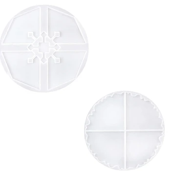 

2 PCS Coaster Resin Molds, Geode Agate Resin Coaster Molds Irregular Coaster Molds for Making Resin Geode, Agate Slice Coasters,