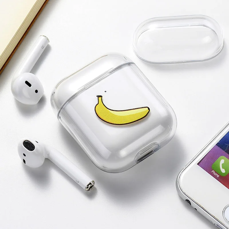063 Чехол для Airpods Apple, чехол, роскошный Твердый чехол с мультяшным котом, прозрачный защитный чехол для Airpod 1 2 - Цвет: 063