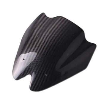 

Carbon Fiber Motorcycle Front Windshield Screen Replacement For Kawasaki Z1000 Z 1000 2011-12 2013 2014 Double Bubble Windscreen