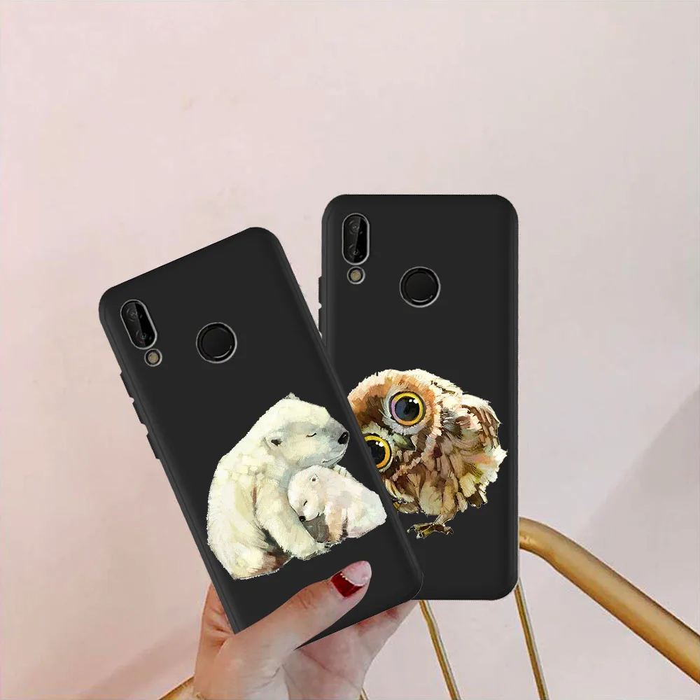 

Cartoon Cool Animal Soft TPU Case For Huawei 20 P20 Lite Pro P30 Lite P40 Mate20 Pro 30Lite Pro Back Cover