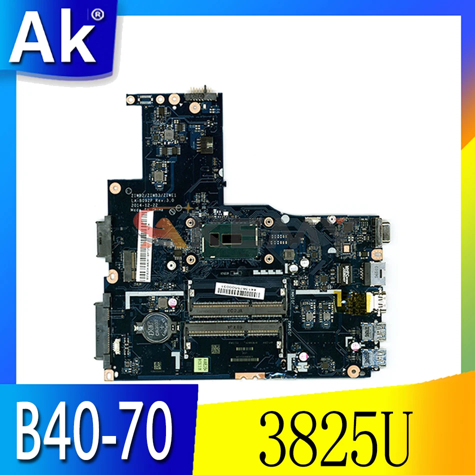 Материнская плата для ноутбука LENOVO Ideapad B40-70 Core SR24B Pentium 3825U LA-B092P 5B20K06829