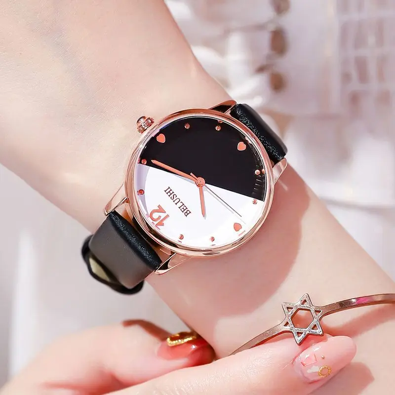 Reloj Mujer, модные часы для женщин, кожа, нержавеющая сталь, аналог, Женские кварцевые наручные часы, лучший бренд, роскошные женские часы