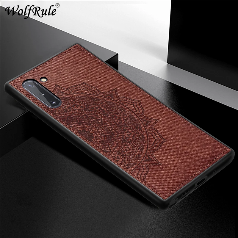 Brown Для samsung Note 10 чехол на магните модный противоударный тканевый чехол для samsung Galaxy Note 10 Plus чехол для Galaxy Note 10 - Цвет: Brown