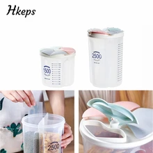 Отдельный герметичный ящик для хранения свежего зерна емкость для хранения пищи прозрачные бытовые кухонные контейнеры для сухих злаков