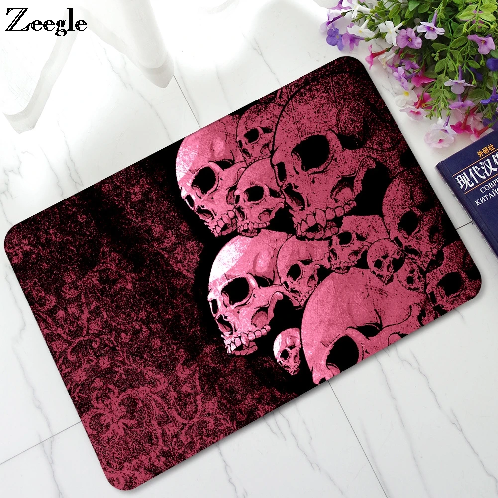 Zeegle Floor Mat Doormat Anti Slip Bathroom Doormat Shower Rug Waterproof Outdoor Door Mat Living Room Floor Rug Soft Foot Mat
