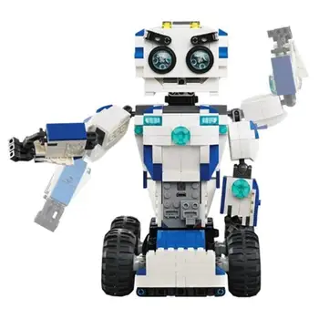 

2 in 1 Assembly Blocks Electric DIY Remote Control Smart Robot Kids Boys Toy