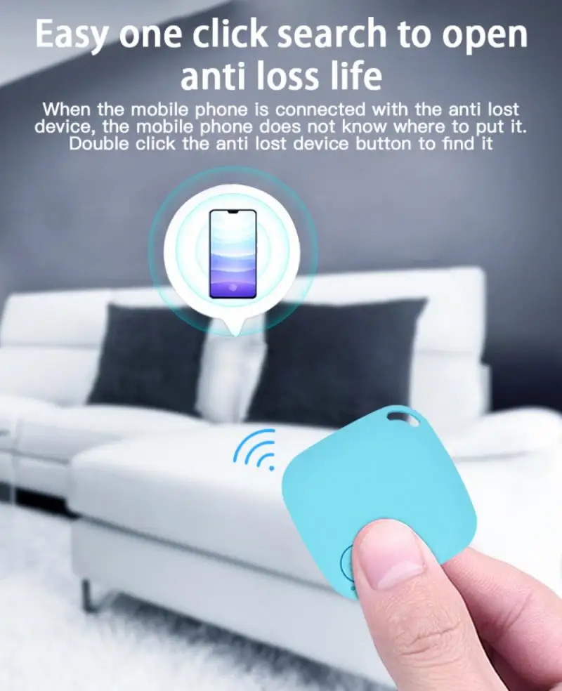 Mini Anti Lost Alarm Wallet KeyFinder Smart Tag Bluetooth Tracer GPS Locator Keychain Pet Dog Child Tag Tracker Key Finder