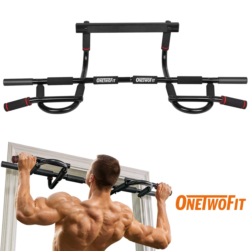 Selfree-Barra de barbilla para puerta de Bar, estación con barra Multi-Grip, equipo de Fitness para gimnasio en Casa