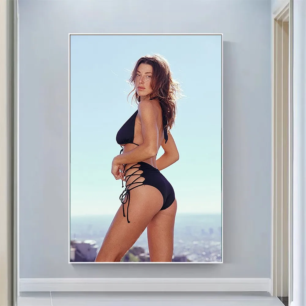 Amanda Tutschek seksi Model güzel kız mayo poz duvar ipek kumaş HD Poster  sanat ev dekorasyon hediye - AliExpress