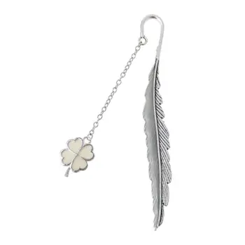 

Glow In The Dark Luminous Book Marker Creative Feather Dragonfly Bookmark Label School Office Stationery XXUC
