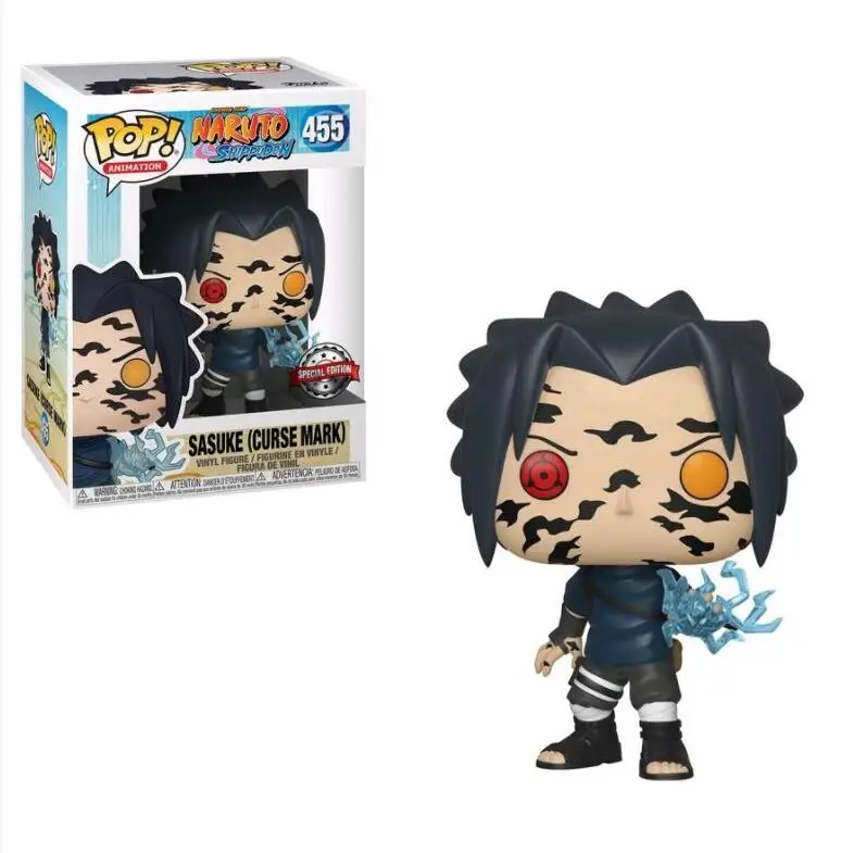 FUNKO POP оригинальные Naruto, Shippuden, SASUKE Curse Mark ПВХ Какаши Фигурки Коллекция Модель игрушки для детей подарок