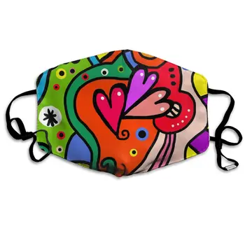 

Seamless Doodle print Dustproof and windproof mask, washable and reusable, suitable for outdoor sports
