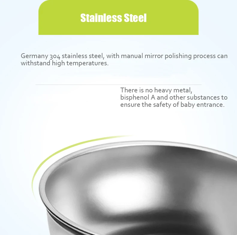 Hogokids Dish Set of Children's Dishes Stainless Steel Bowl Children's Dish Tableware for Feeding Baby Feeding Bowl Dinnerware