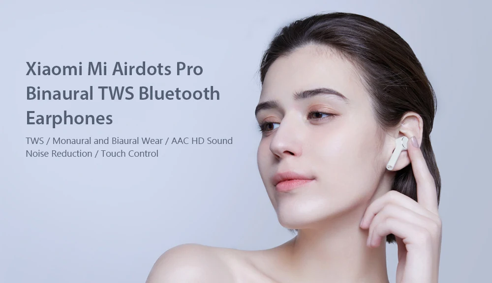 Xiao mi Airdots Pro mi Air TWS беспроводные наушники Bluetooth гарнитура ANC Noice переключатель шумоподавления Авто пауза кран управление для телефона