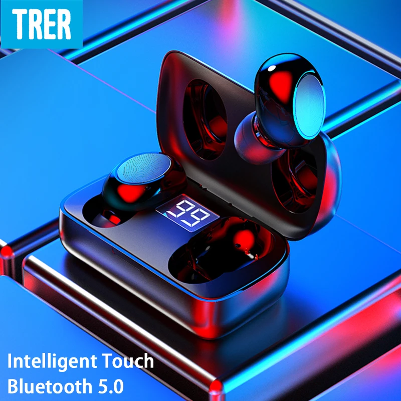 Беспроводные наушники с микрофоном для телефонных звонков Bluetooth вкладыши