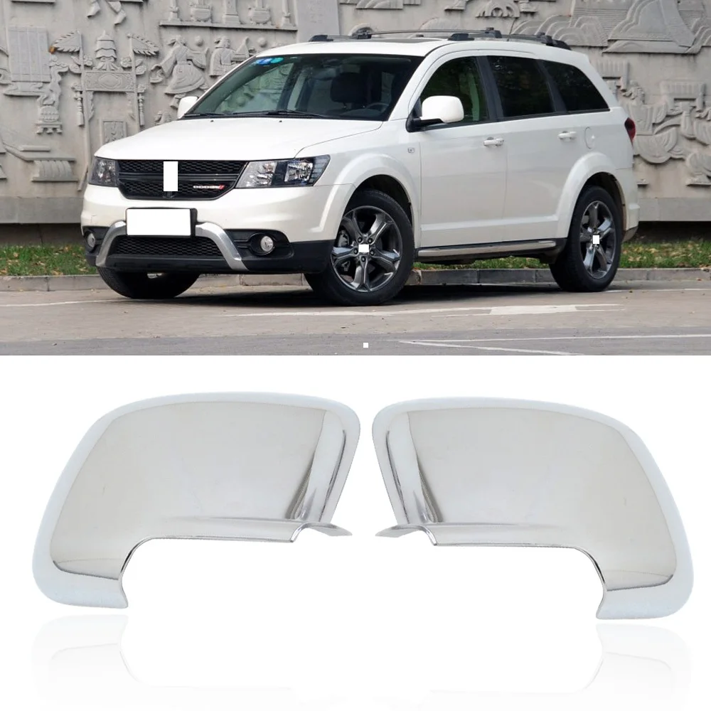 CAPQX 2 шт. для Dodge Journey для Fiat Freemont 2009- ABS хромированное боковое зеркало заднего вида, накладка на рамку, запасная оболочка