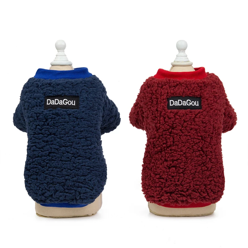 

Elastic Neck Dogs Sweater Clothes Comfortable Dog Costume Outfit Winter Warm Puppy Pet Coats Dogshit for Chihuahua Pug Bulldog