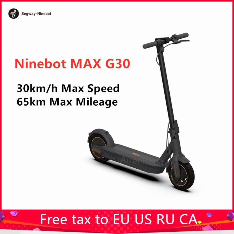 Clearance 2019 Original Ninebot MAX G30 Smart Electric Scooter Foldable Kickscooter 10" 30km/h 65km IPX5 Hoverboard Dual Brake Skateboard 0 Clearance 2019 Original Ninebot MAX G30 Smart Electric Scooter Foldable Kickscooter 10" 30km/h 65km IPX5 Hoverboard Dual Brake Skateboard 0