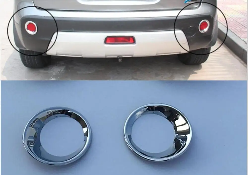 

For Nissan qashqai j10 dualis 2013 2012 2011 2010 2008 2 1.6 chrome Rear Tail Fog Light cover rear fog lamp Trim accessories