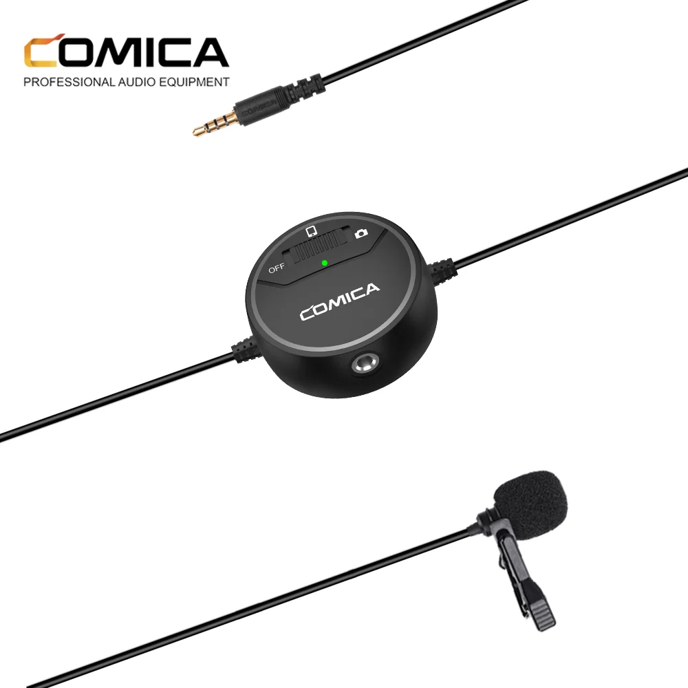 COMICA SIG.LAV V03 3.5mm Electret Condenser Omni-directional Video Microphone for Camera GoPro and Smartphone | Электроника