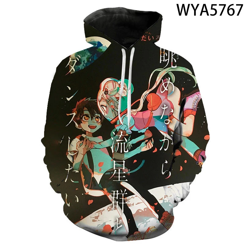 

Spring And Fall Hoodies Fashion Toilet-Bound Hanako-kun Men Women Children 3D Printed Sweatshirts Boy Girl Kids Streetwear Coat
