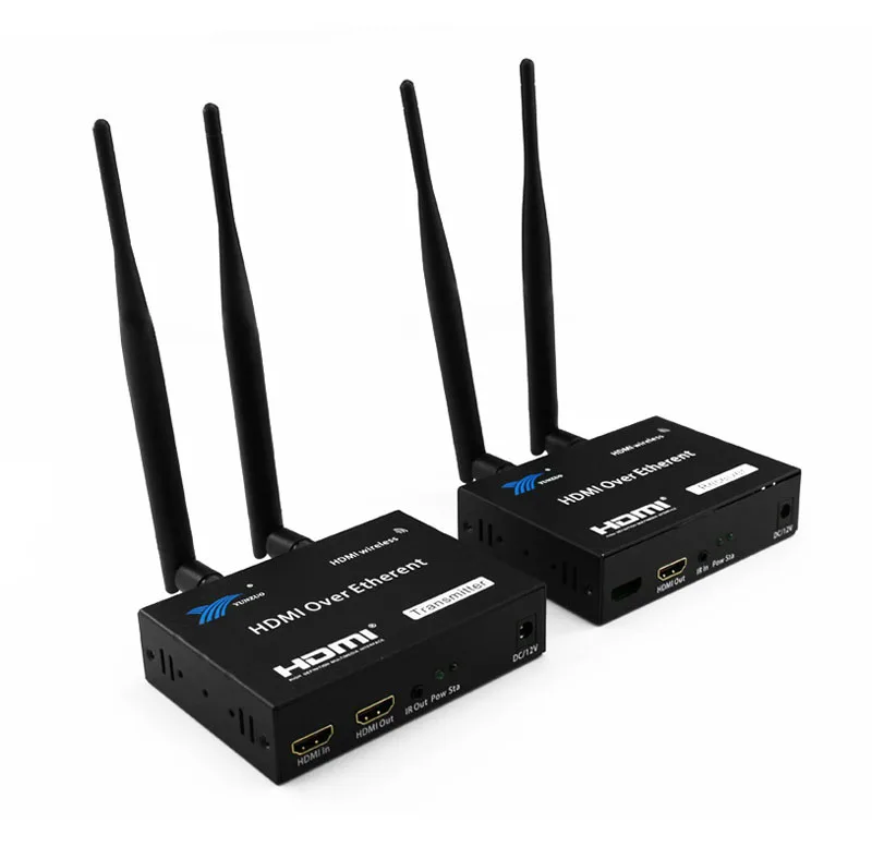 5 ГГц Беспроводная передача HDMI удлинитель передатчик приемник видео конвертер 100 м 200 м беспроводной Wifi HDMI Отправитель DVD ПК к ТВ