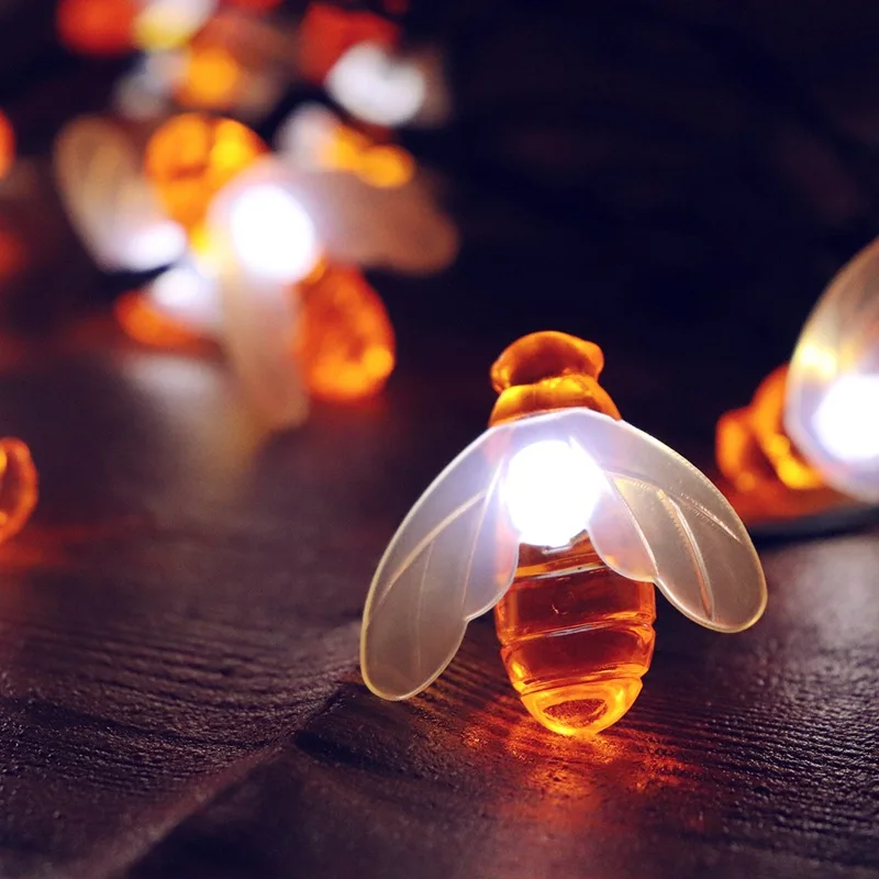 

Solar-powered String Lights 30LED Bees Lighting Chain Christmas Lighting Chain Outdoor Ornamental Festoon Lamp LED String Lights